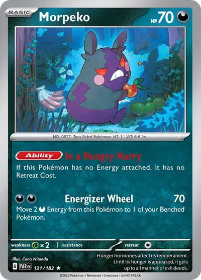 121/182 Morpeko Reverse Holo - Paradox Rift