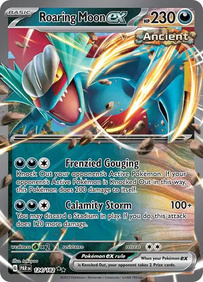 124/182 Roaring Moon EX - Paradox Rift