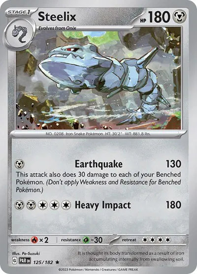 125/182 Steelix Holofoil - Paradox Rift