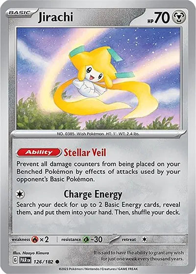 126/182 Jirachi Reverse Holo - Paradox Rift