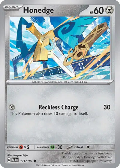 131/182 Honedge Reverse Holo - Paradox Rift