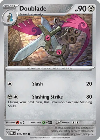 132/182 Doublade Reverse Holo - Paradox Rift