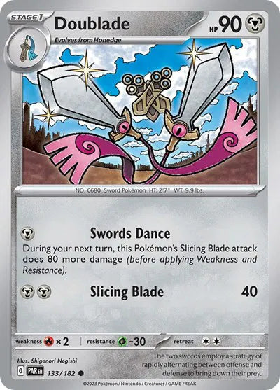 133/182 Doublade Reverse Holo - Paradox Rift