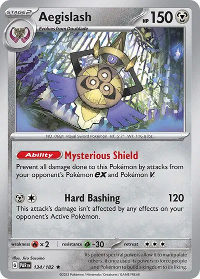 134/182 Aegislash Reverse Holo - Paradox Rift