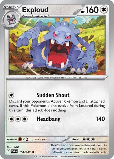 150/182 Exploud Reverse Holo - Paradox Rift