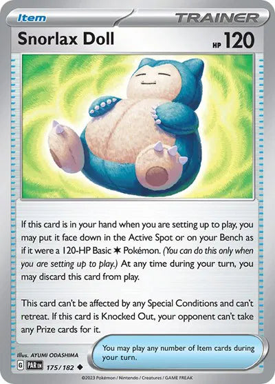 175/182 Snorlax Doll Reverse Holo - Paradox Rift