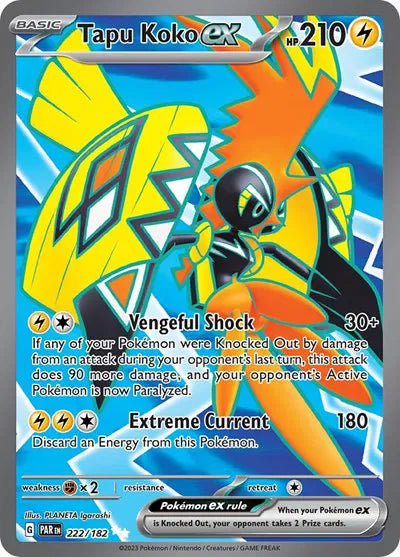 222/182 Tapu Koko EX - Paradox Rift