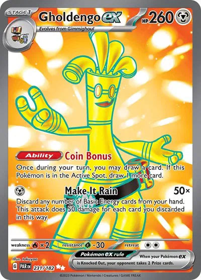 231/182 Gholdengo EX - Paradox Rift