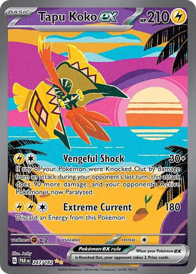 247/182 Tapu Koko EX - Paradox Rift