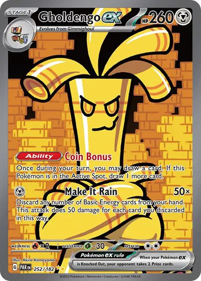 252/182 Gholdengo EX - Paradox Rift