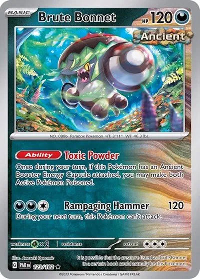 123/182 Brute Bonnet Cosmos Holo