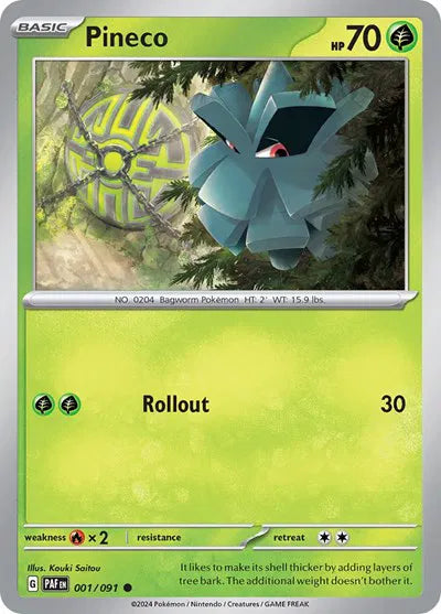 001/091 Pineco Reverse Holo