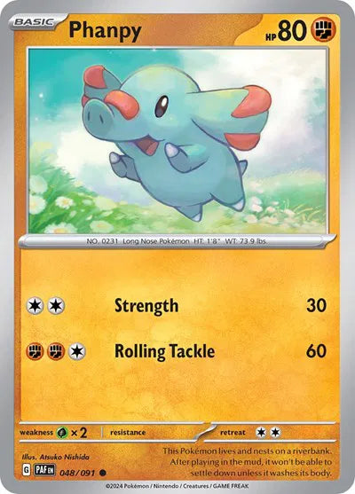 048/091 Phanpy Reverse Holo - Paldean Fates