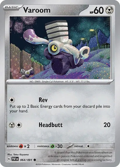 064/091 Varoom Reverse Holo - Paldean Fates