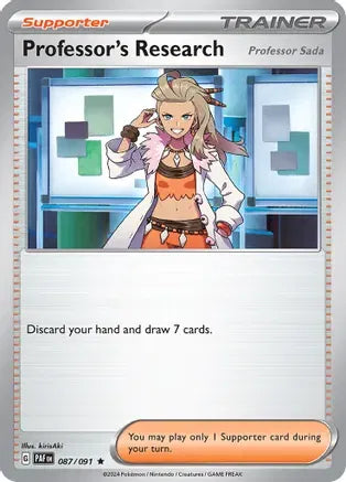 087/091 Professor's Research Holofoil - Paldean Fates