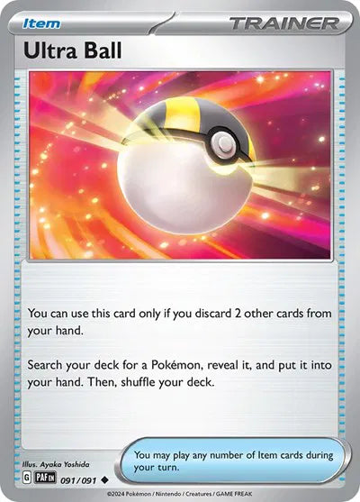 091/091 Ultra Ball Reverse Holo - Paldean Fates