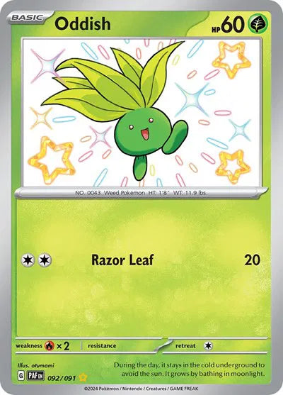 092/091 Oddish - Paldean Fates