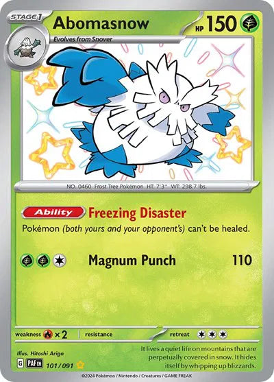 101/091 Abomasnow - Paldean Fates