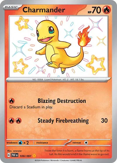 109/091 Charmander - Paldean Fates