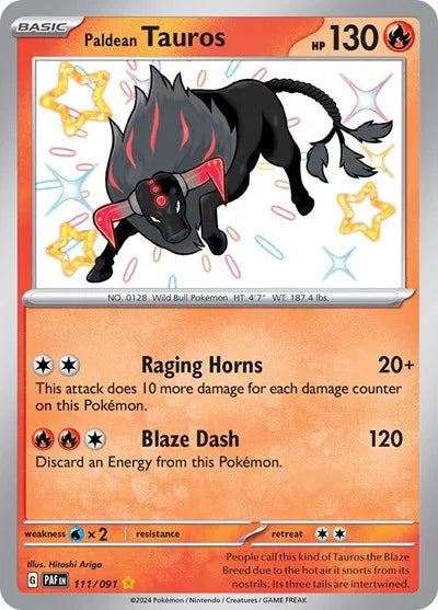 111/091 Paldean Tauros - Paldean Fates