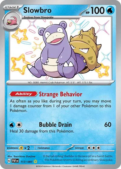 117/091 Slowbro - Paldean Fates