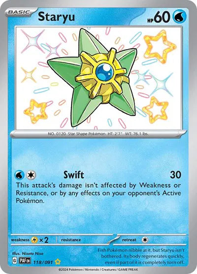 118/091 Staryu - Paldean Fates
