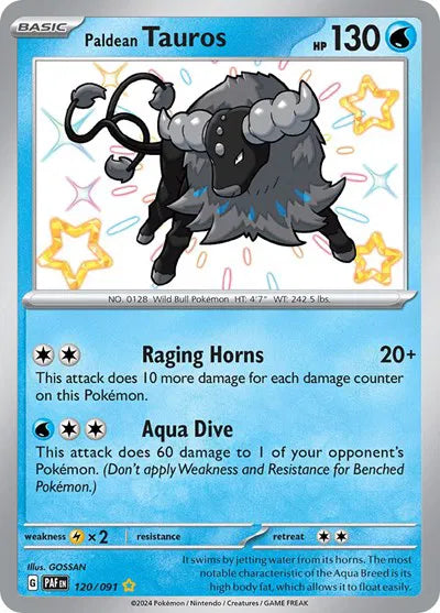 120/091 Paldean Tauros - Paldean Fates