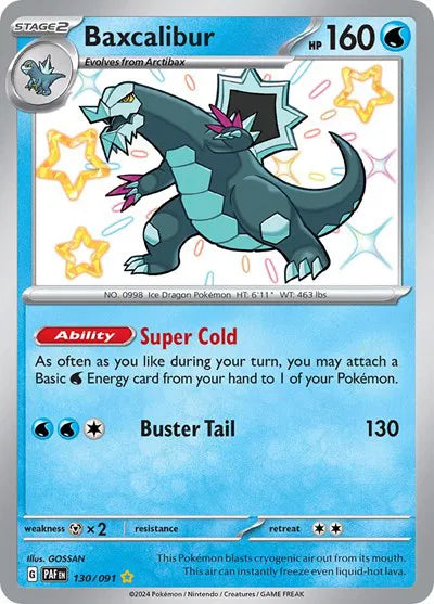 130/091 Baxcalibur - Paldean Fates