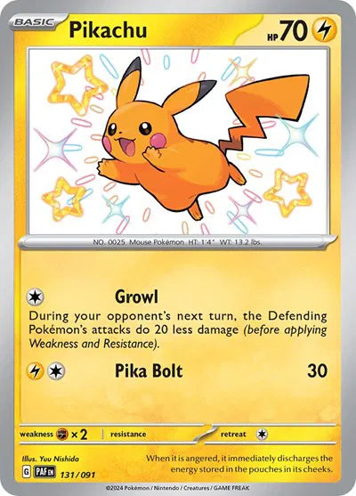 131/091 Pikachu - Paldean Fates