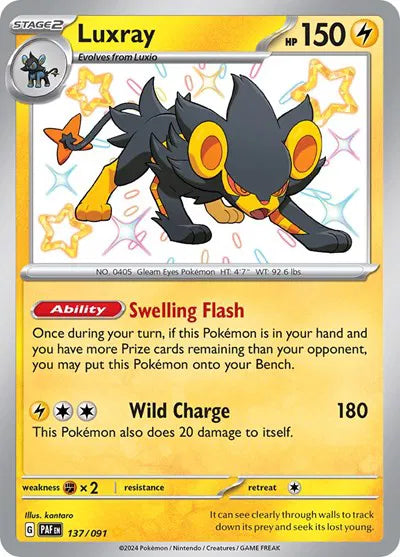 137/091 Luxray - Paldean Fates