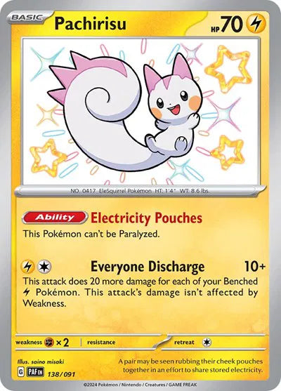 138/091 Pachirisu - Paldean Fates