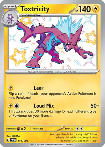 141/091 Toxtricity - Paldean Fates