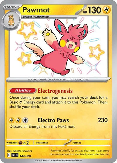 144/091 Pawmot - Paldean Fate