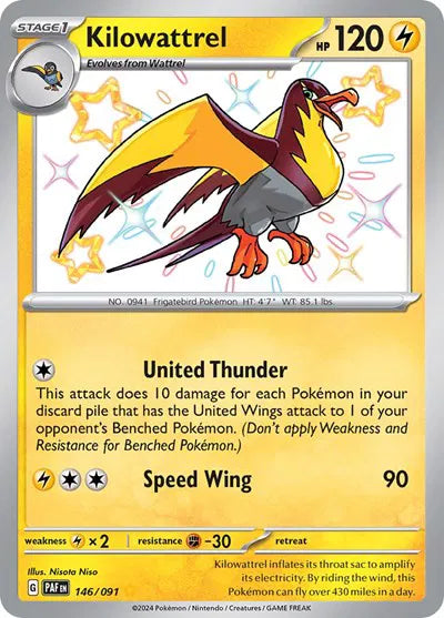 146/091 Kilowattrel - Paldean Fates