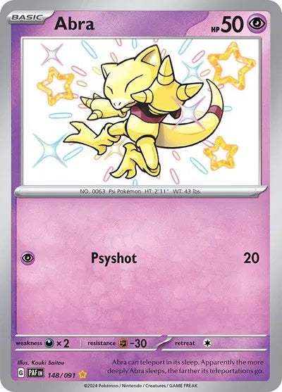 148/091 Abra - Paldean Fate