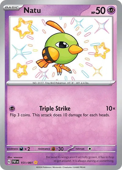 151/091 Natu - Paldean Fate