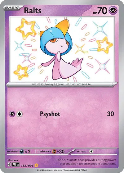 153/091 Ralts - Paldean Fate