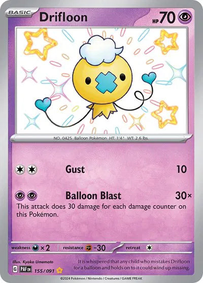 155/091 Drifloon - Paldean Fate