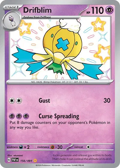 156/091 Drifblim - Paldean Fate