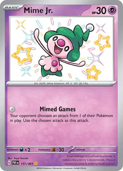 157/091 Mime Jr. - Paldean Fates