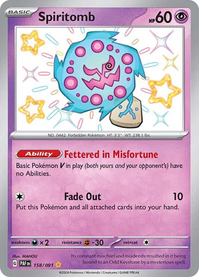 158/091 Spiritomb - Paldean Fate