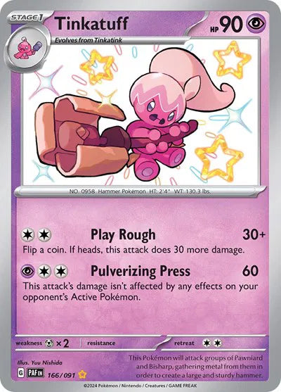 166/091 Tinkatuff - Paldean Fate