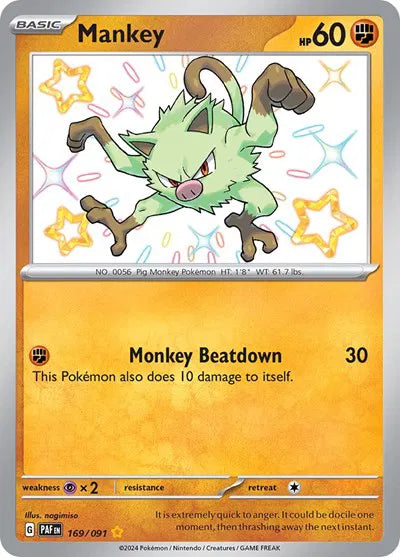 169/091 Mankey - Paldean Fate