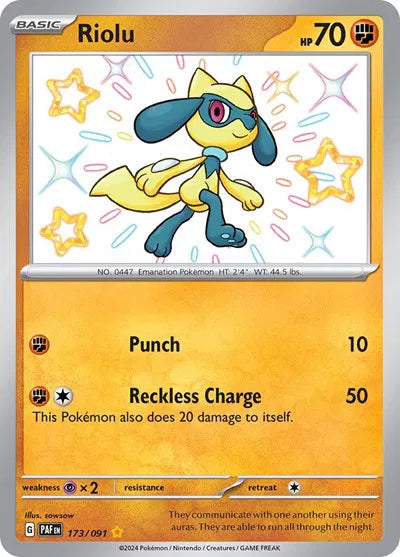 173/091 Riolu - Paldean Fate