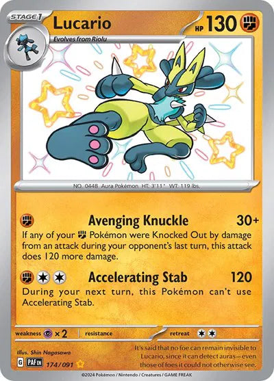 174/091 Lucario - Paldean Fate