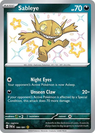 184/091 Sableye - Paldean Fate