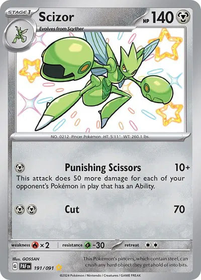 191/091 Scizor - Paldean Fates