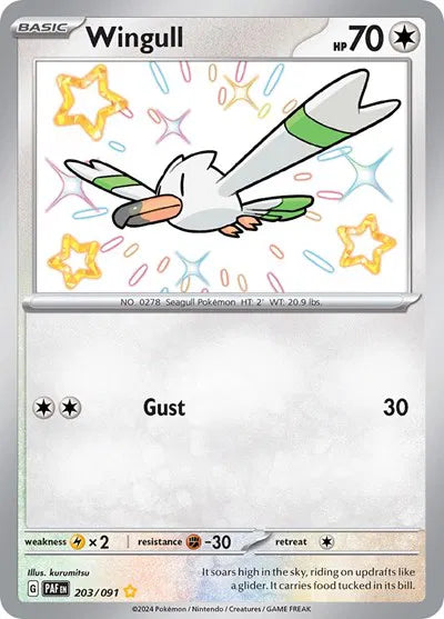 203/091 Wingull - Paldean Fates