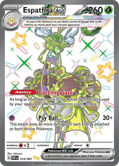 214/091 Espathra EX - Paldean Fates