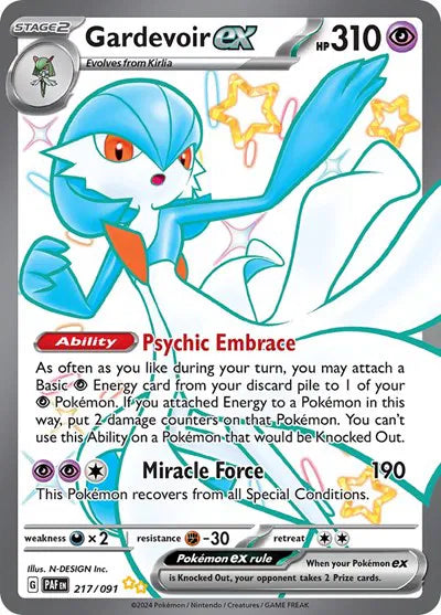 217/091 Gardevoir EX - Paldean Fate